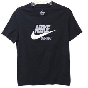 Nike The Nike Tee Black SS Large White Nike Swoosh & Spell Out NIKE Orlando Tee